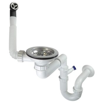 Syfon do zlewozmywaka granitowego 1-komorowego - Space-Saver